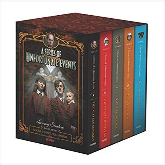 A Series of Unfortunate Events #5-9 Netflix Tie-In Box Set