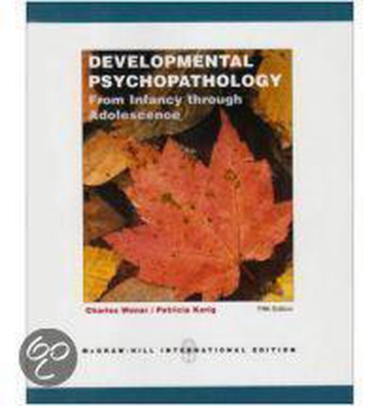 Developmental Psychopathology