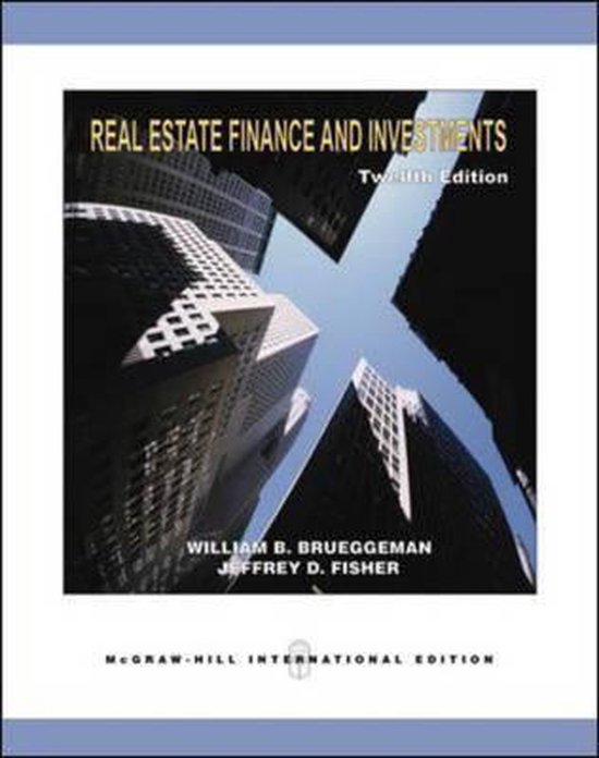 Real Estate Finance and Investments