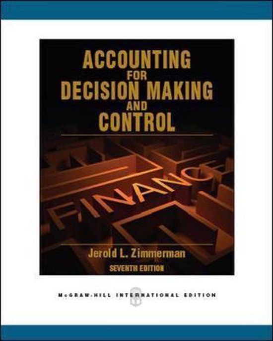 Accounting For Decision Making And Control