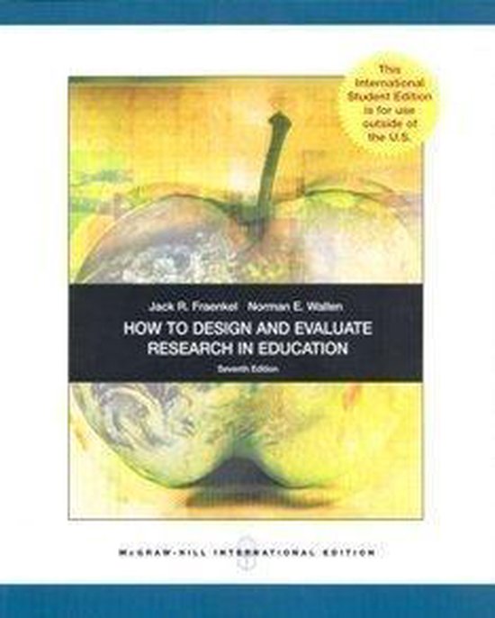 How to Design and Evaluate Research in Education