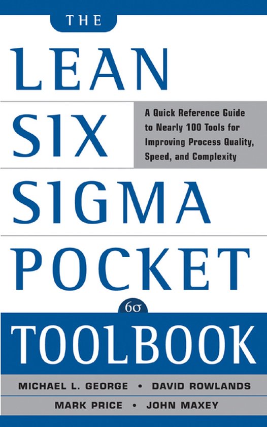 Lean Six Sigma Pocket Toolbook