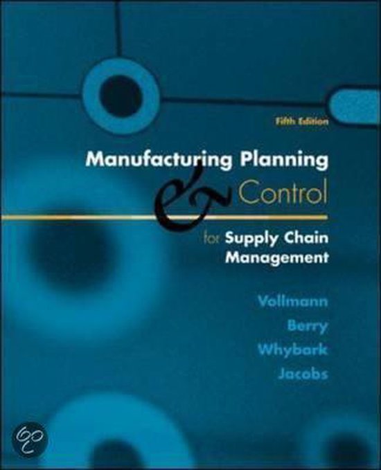 Manufacturing Planning And Control For Supply Chain Management