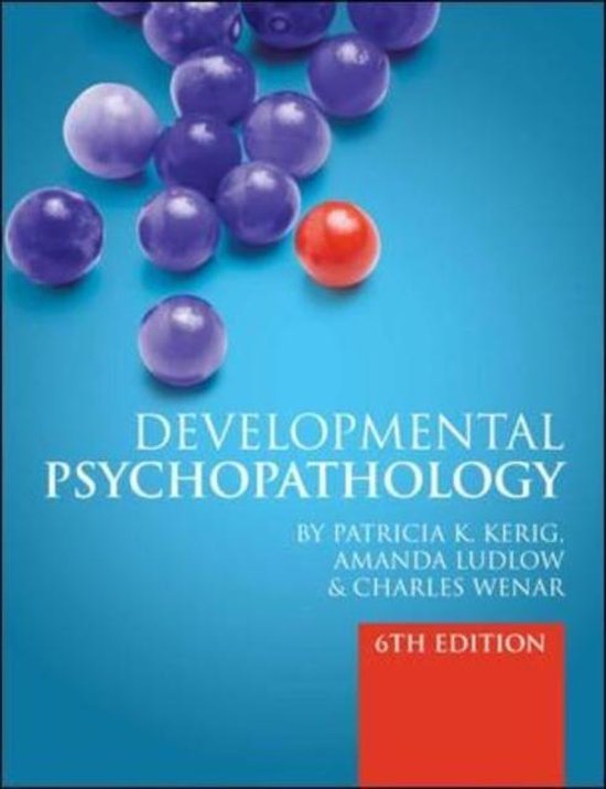 Developmental Psychopathology