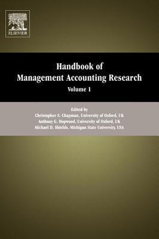 Handbook Of Management Accounting Research