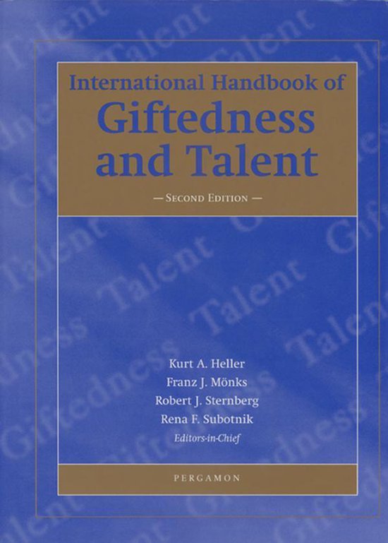 International Handbook of Giftedness and Talent