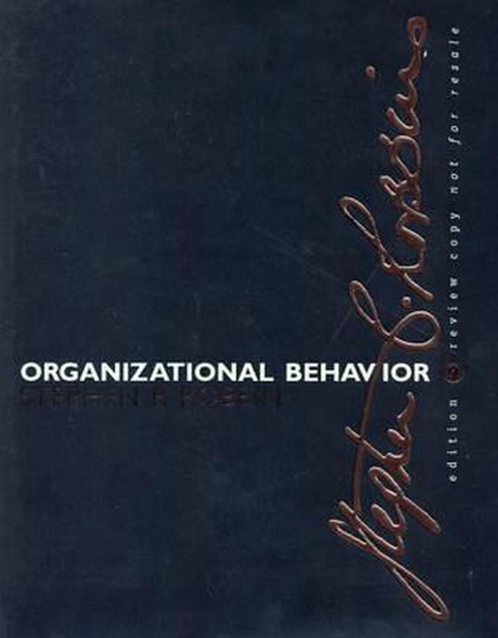 Organizational Behavior