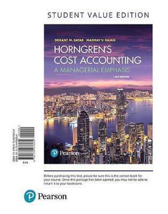 Horngren's Cost Accounting