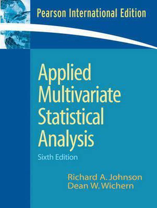 Applied Multivariate Statistical Analysis