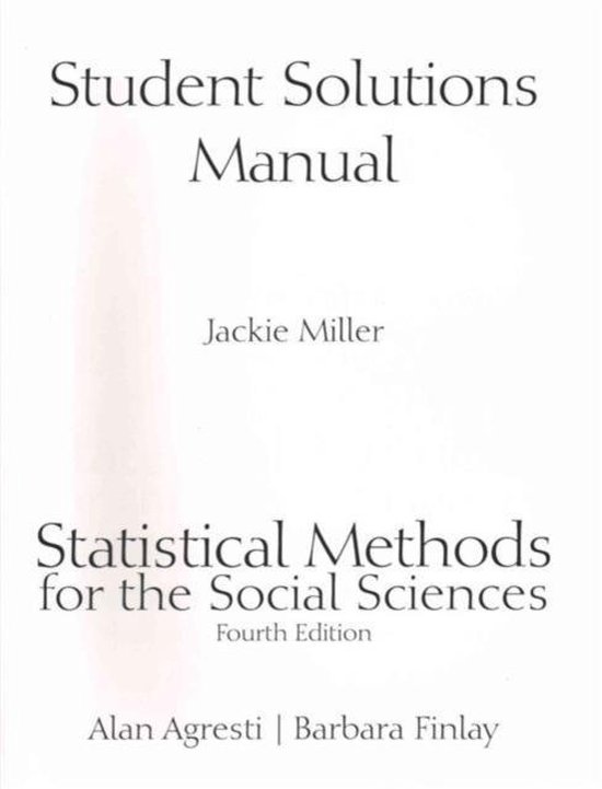 Statistical Methods for the Social Sciences