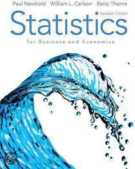 Statistics for Business and Economics