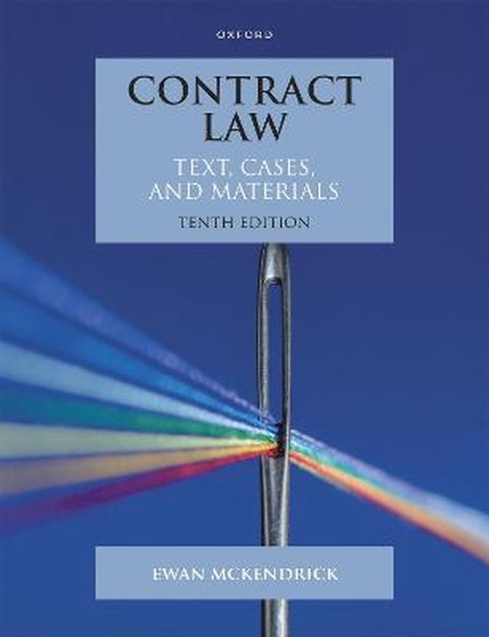 Text, Cases, and Materials- Contract Law