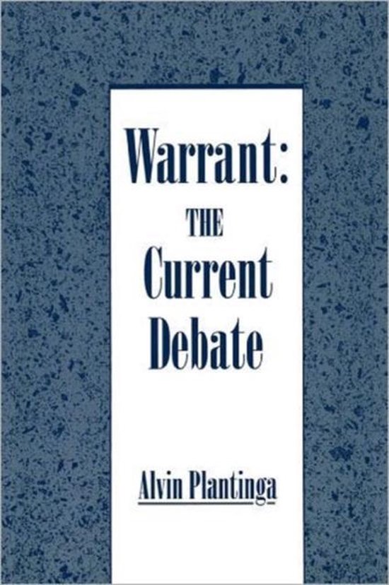 Warrant The Current Debate