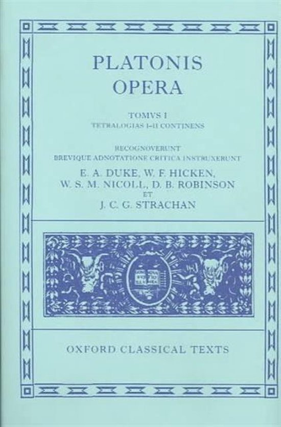 Plato Opera Vol 1 New Ed Oct C C