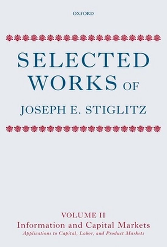 Selected Works Of Joseph E. Stiglitz