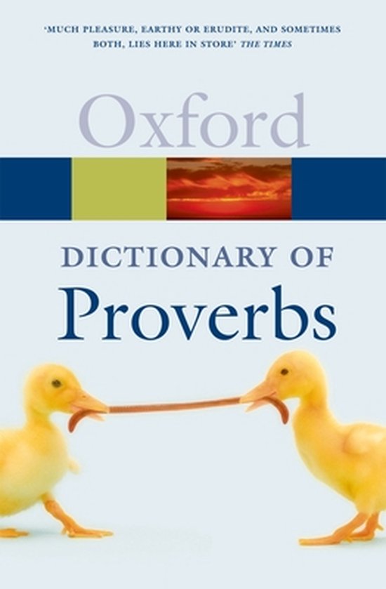 A Dictionary of Proverbs