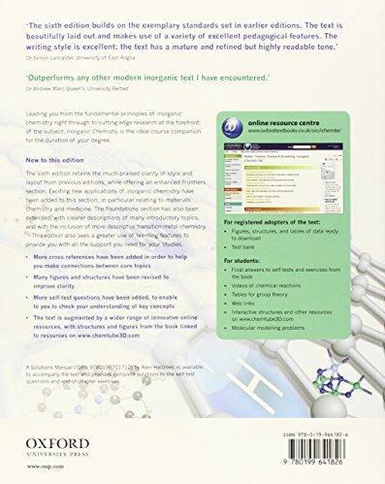 Inorganic Chemistry 6 E