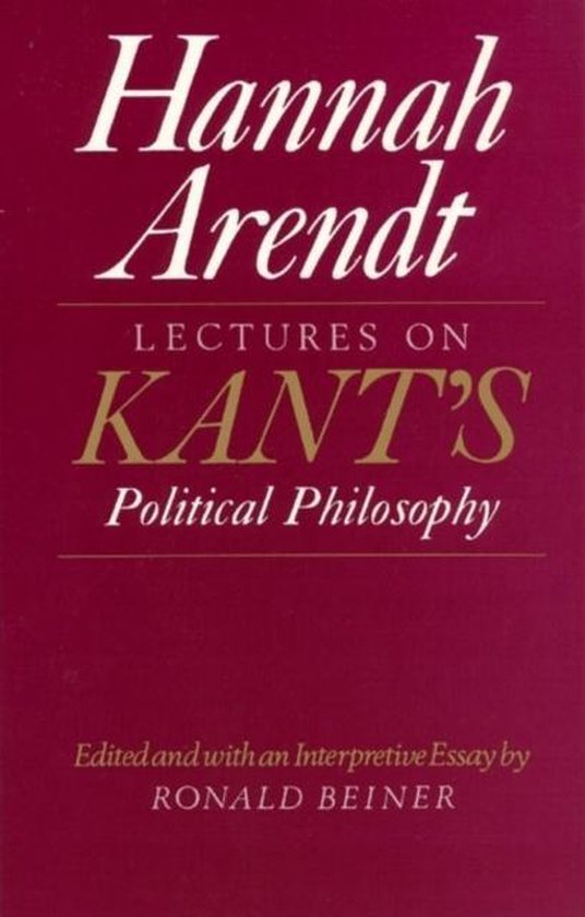 Lectures On Kant's Political Philosophy