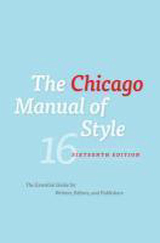 Chicago Manual Of Style