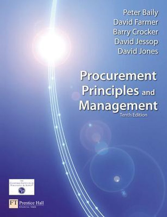 Procurement, Principles And Management