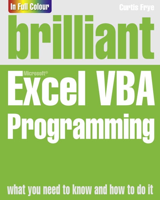 Brilliant Excel Vba Programming