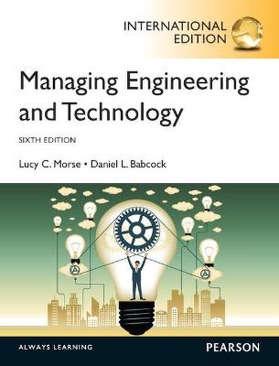 Managing Engineering & Technlgy Int Ed