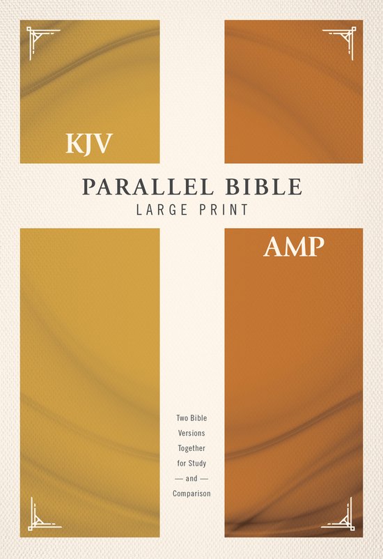 KJV, Amplified, Parallel Bible, Large Print, Hardcover, Red Letter