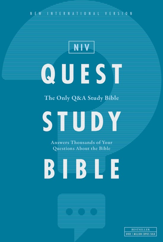 Niv, Quest Study Bible, Hardcover, Comfort Print The Only Q and A Study Bible