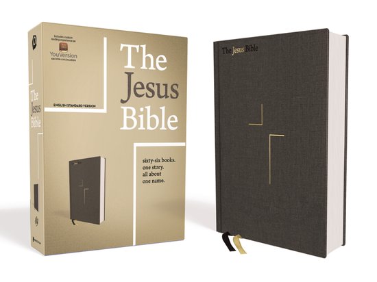 The Jesus Bible, ESV Edition, Cloth over Board, Grey