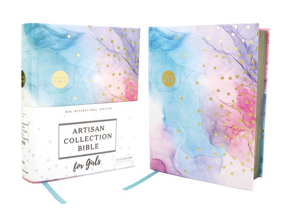 Niv, Artisan Collection Bible for Girls, Cloth Over Board, MultiColor, Art Gilded Edges, Red Letter Edition, Comfort Print