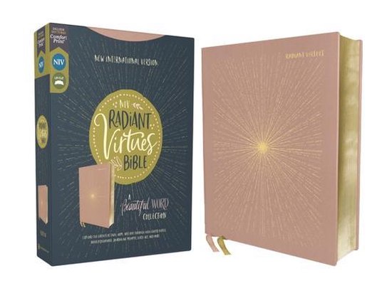 Beautiful Word- NIV, Radiant Virtues Bible: A Beautiful Word Collection, Cloth over Board, Pink, Red Letter, Comfort Print