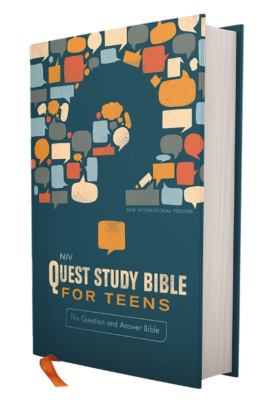 NIV, Quest Study Bible for Teens, Hardcover, Navy, Comfort Print