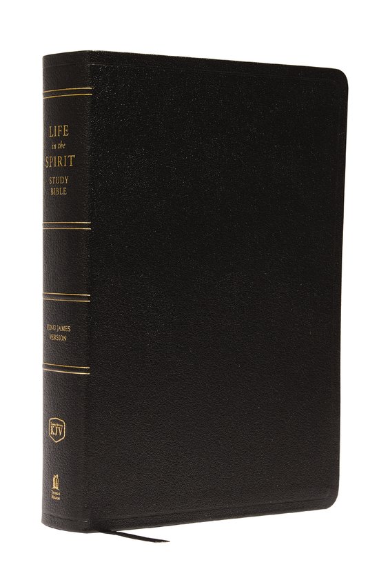 KJV, Life in the Spirit Study Bible, Genuine Leather, Black, Thumb Indexed, Red Letter