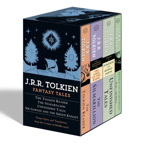 Tolkien Fantasy Tales Box Set (The Tolkien Reader, The Silmarillion, Unfinished Tales, Sir Gawain and the Green Knight)