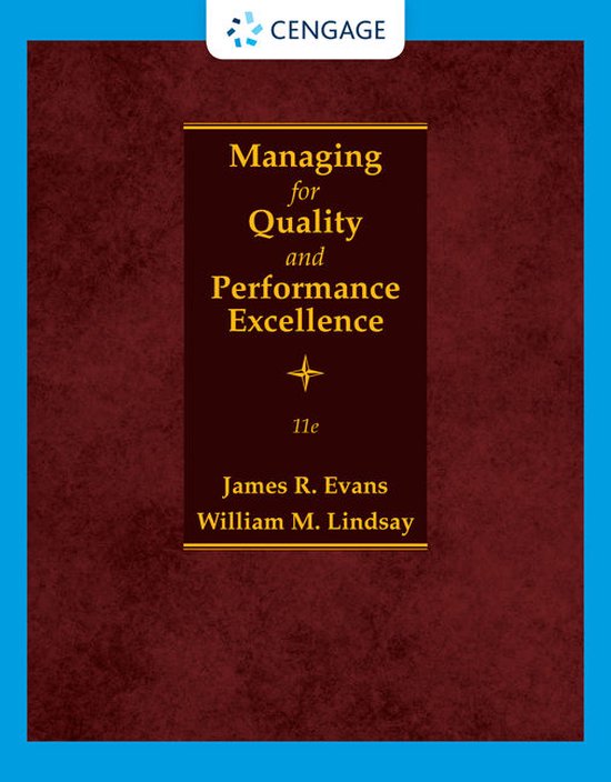 Managing for Quality and Performance Excellence