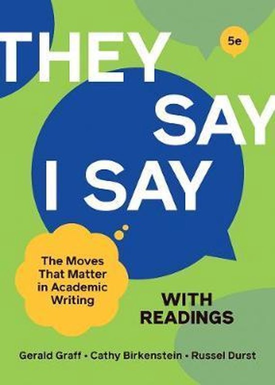 they Say / I Say with Readings