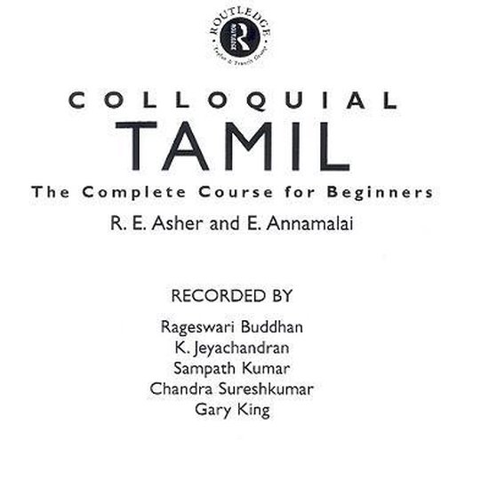 Colloquial Tamil