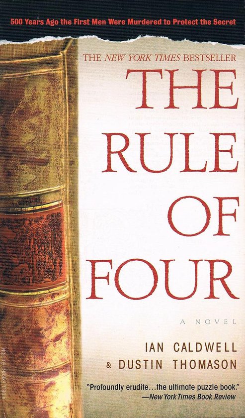 Corgi THE RULE OF FOUR, Engels, Paperback, 450 pagina's