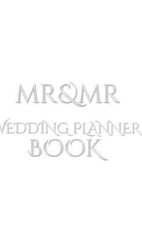 Mr and Mr Wedding Planner Journal Book