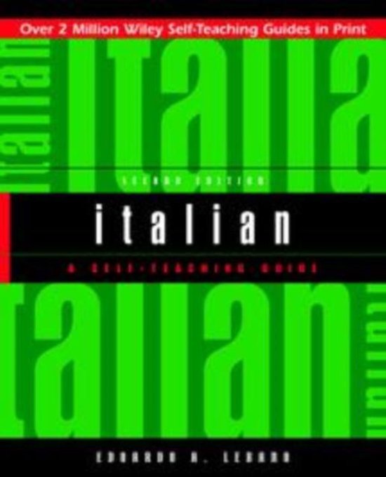 Italian A Self Teaching Guide 2nd