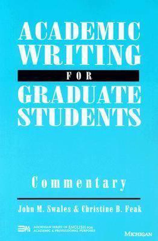 Academic Writing for Graduate Students