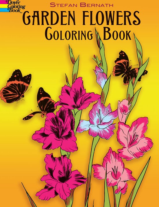 Garden Flowers Coloring Book