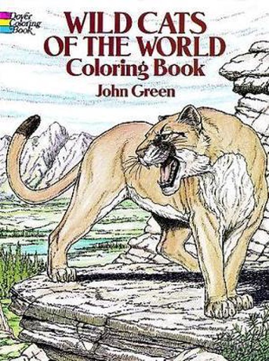 Wild Cats Of The World Colouring Book