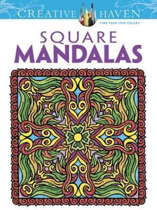 Creative Haven Square Mandalas Coloring Book