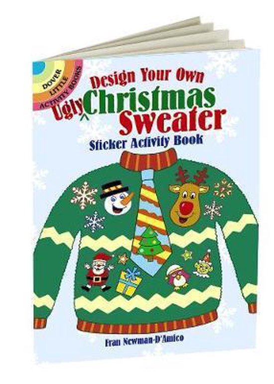 Design Your Own Ugly Christmas Sweater Sticker Activity Book