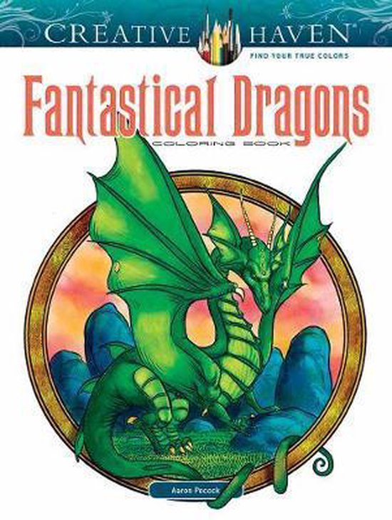 Creative Haven Fantastical Dragons Coloring Book