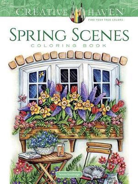 Creative Haven Spring Scenes Coloring Book