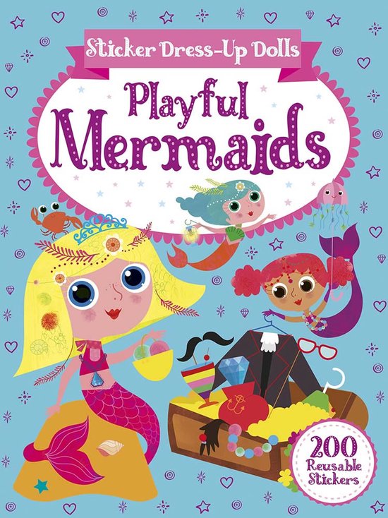 Dover Sticker Books- Sticker Dress-Up Dolls Playful Mermaids