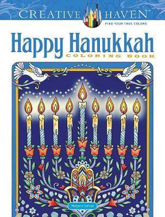 Creative Haven Happy Hanukkah Coloring Book