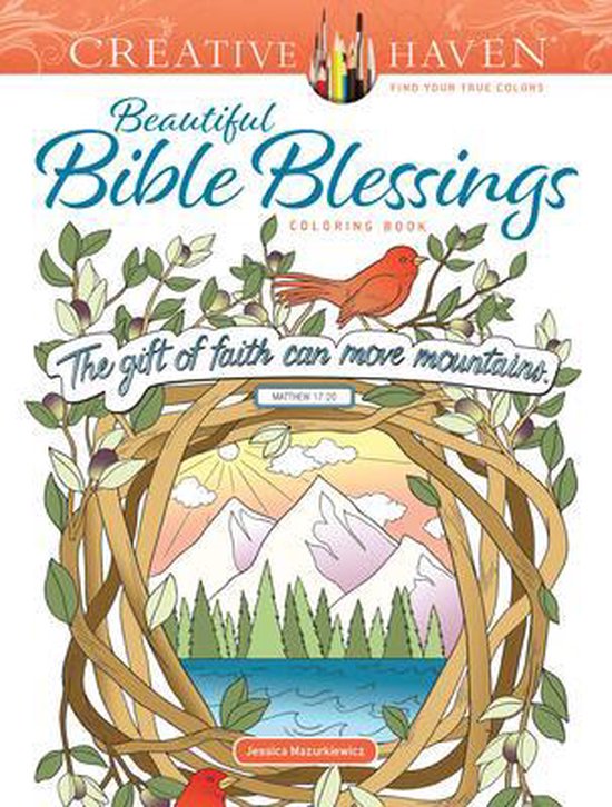 Creative Haven Beautiful Bible Blessings Coloring Book